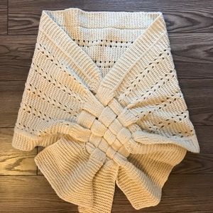 Handmade wool sweater wrap